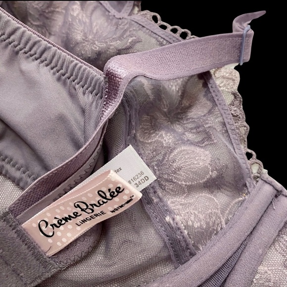 NWT! 🌸 BEAUTIFUL VIOLET LACE UNDERWIRE BRA. 34DD NEVER WORN. - Picture 4 of 4